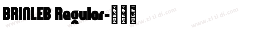 BRINLEB Regular字体转换